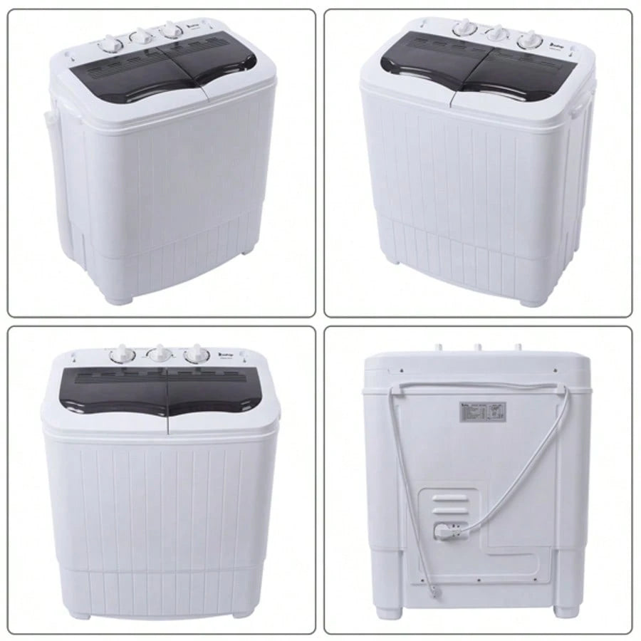 XPB35-188S 14.3(7.7 6.6)Lbs Semi-Automatic Gray Cover Washing Machine