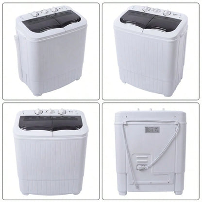 XPB35-188S 14.3(7.7 6.6)Lbs Semi-Automatic Gray Cover Washing Machine