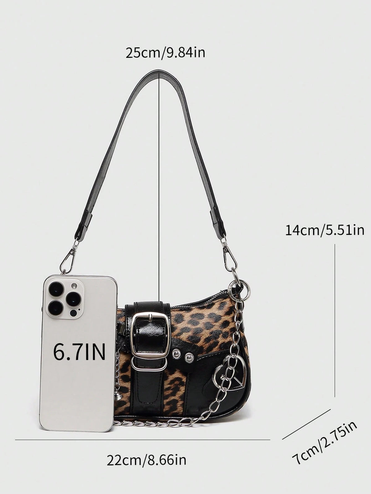 Y2K Fashionable Versatile Star & Moon Design Unique Silver Millennium Shoulder Chain Crossbody Bag, Perfect For Girls' Street Style And Party Outfits
