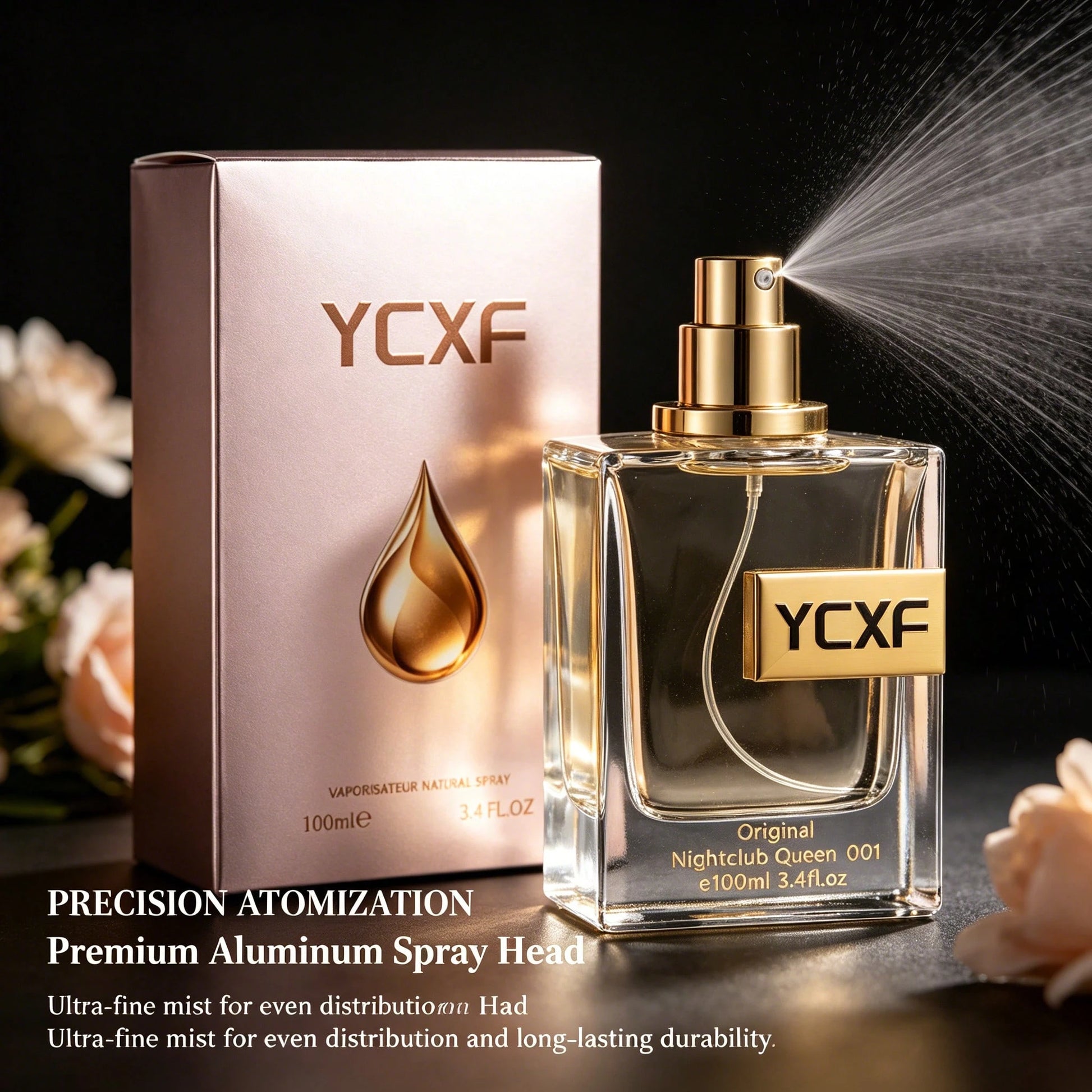 YCXF 3.4 Oz Arabian Women's Cologne Spray- Long-Lasting Arabian Fragrance, Inspired By Luxurious Middle Eastern Colognes, Ideal For Daily Wear, Parties, And As A Gift (With Arabic Name Design)- Vale