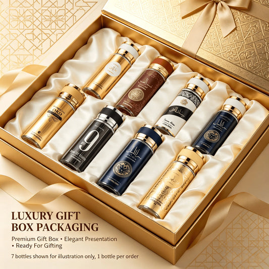 YCZ 8.4 Oz Arabian Men'S Perfume Spray, 7 Random Flavors, Rich Oriental Fragrance, Suitable For Travel, Exquisite Holiday Gifts