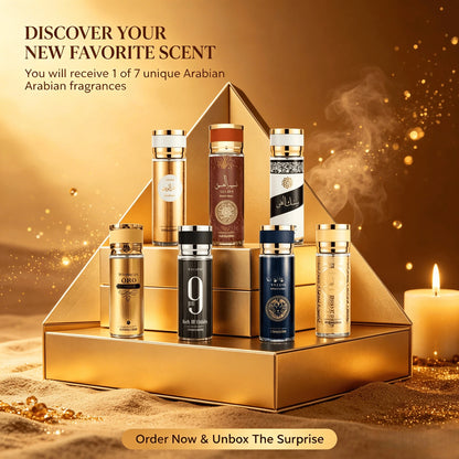 YCZ 8.4 Oz Arabian Men'S Perfume Spray, 7 Random Flavors, Rich Oriental Fragrance, Suitable For Travel, Exquisite Holiday Gifts