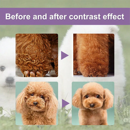 YEGBONG Pet Hair Conditioner Cream Softening Prevent Hair Knots Moisturizes Dry Coats, Reduces Shedding Odor Removal Enhances Coat Health Anti Mite Ticks Hydration Control Coat Care For Puppy Dog Cat