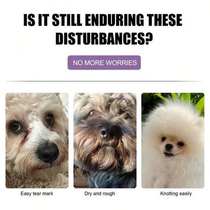 YEGBONG Pet Hair Conditioner Cream Softening Prevent Hair Knots Moisturizes Dry Coats, Reduces Shedding Odor Removal Enhances Coat Health Anti Mite Ticks Hydration Control Coat Care For Puppy Dog Cat