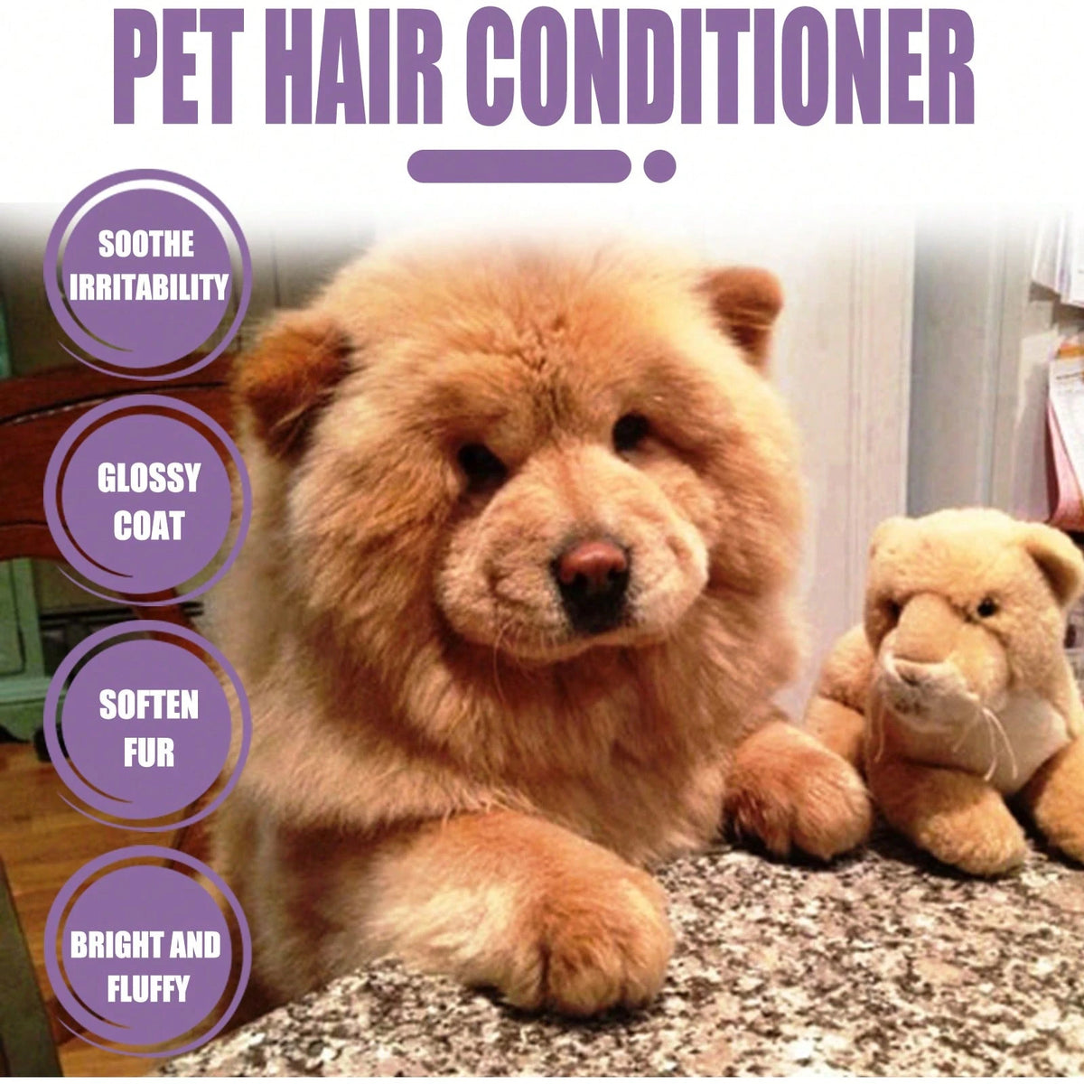 YEGBONG Pet Hair Conditioner Cream Softening Prevent Hair Knots Moisturizes Dry Coats, Reduces Shedding Odor Removal Enhances Coat Health Anti Mite Ticks Hydration Control Coat Care For Puppy Dog Cat