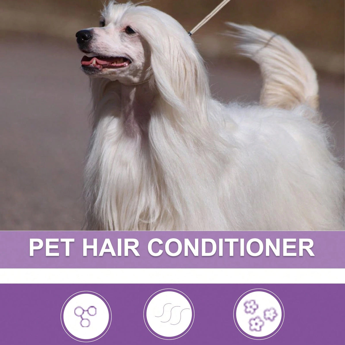 YEGBONG Pet Hair Conditioner Cream Softening Prevent Hair Knots Moisturizes Dry Coats, Reduces Shedding Odor Removal Enhances Coat Health Anti Mite Ticks Hydration Control Coat Care For Puppy Dog Cat