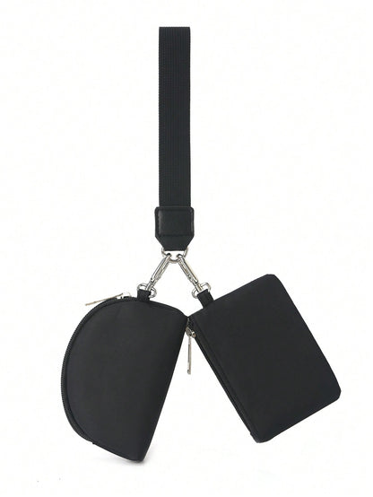 Zipper Dual Pocket Portable Keychain Wallet, Women's Pocket Wallet, Women's Wallet, Mini Wallet, Clutch, Coin Purse, Travel Wallet