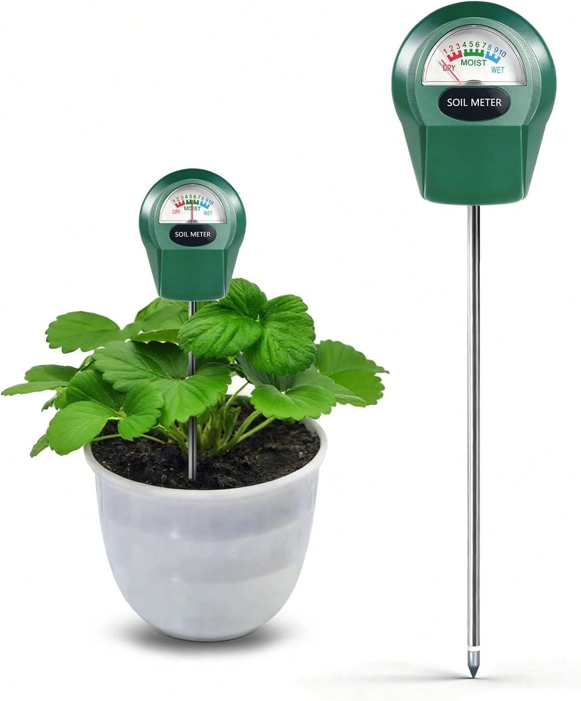 Zoiydals Soil Moisture Meter For Plants, Hygrometer Sensor Water Monitor, Plant Moisture Tester For Indoor Outdoor Garden, Potted Plants, Farm, Lawn